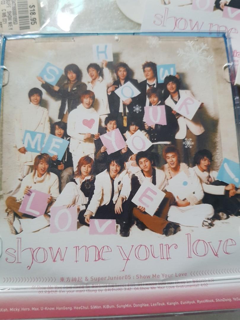 CD 东方神起& super junior show me your love cd good