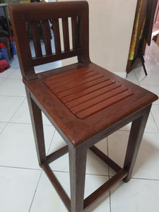 High wooden chair solid